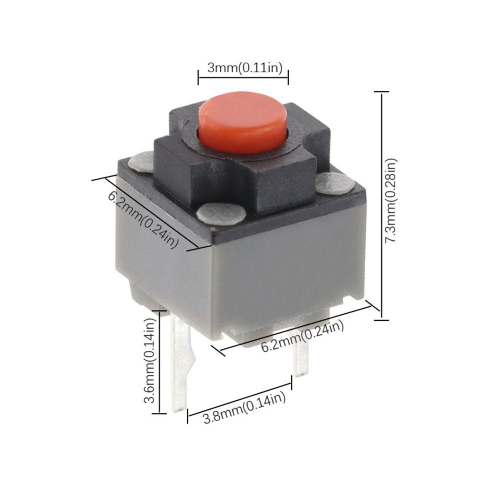 20pcs Touch-sensitive Mouse Button Switches 2-pin Mouse Microswitch Mute Tactile Switch For Home Appliances Digital Products