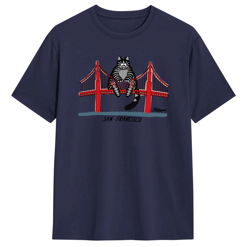 Proiectul Hail Mary Ryan Gosling B Kliban Pisică Podul San Francisco Timp Liber Bumbac Tricou Mânecă Scurtă Tricouri Gât Rotund Îmbrăcăminte