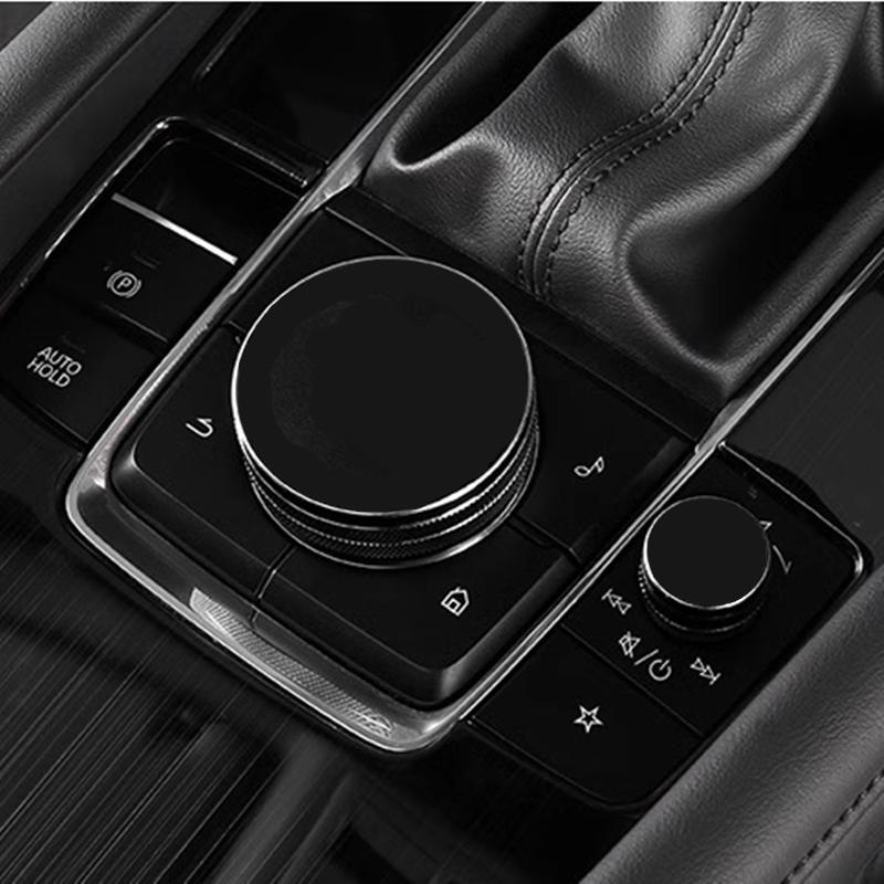 2 Dla 2020-2025 Mazda 3 Exella CX30 samochodowa konsola środkowa pokrętło multimedialne metalowy pierścień dekoracyjny osłona ochronna akcesoria ac