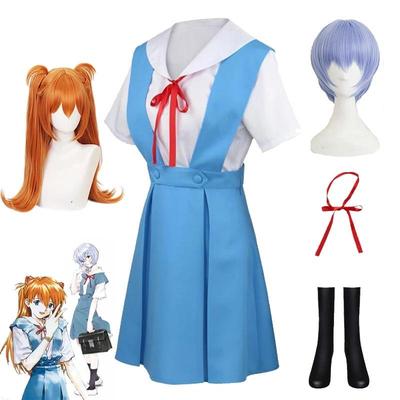 Nou Anime EVA Cosplay Uniformă școlară Costum Rochie Uniforme Asuka Langley Soryu Tokyo Ayanami Rei Costum Recuzită de Halloween Cadou
