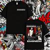 Summer Rapper Eminem Marshall Byuce Mathers Album Graphic Tee Shirt Men's Hip Hop Vintage 100% Pure Cotton Printed T-shirt