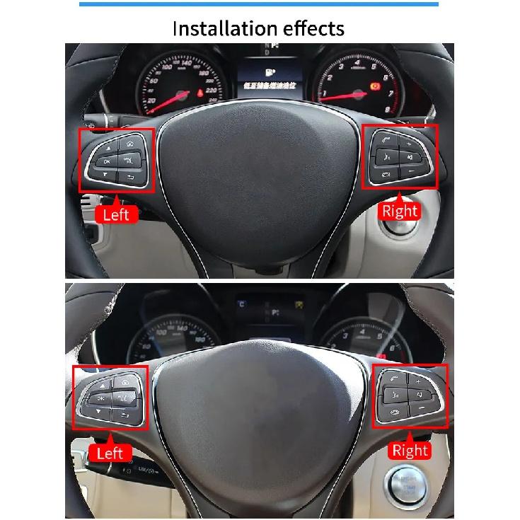 Für Mercedes W205 W253 Auto Lenkrad Multifunktions-Bedientasten Abdeckung Für Benz C GLC Klasse C180 C200 C220 GLC260 GLC300