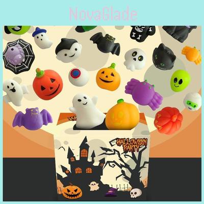 Soft And Safe Squishy Toys 24pcs Mini Halloween Squishies For Stress Relief