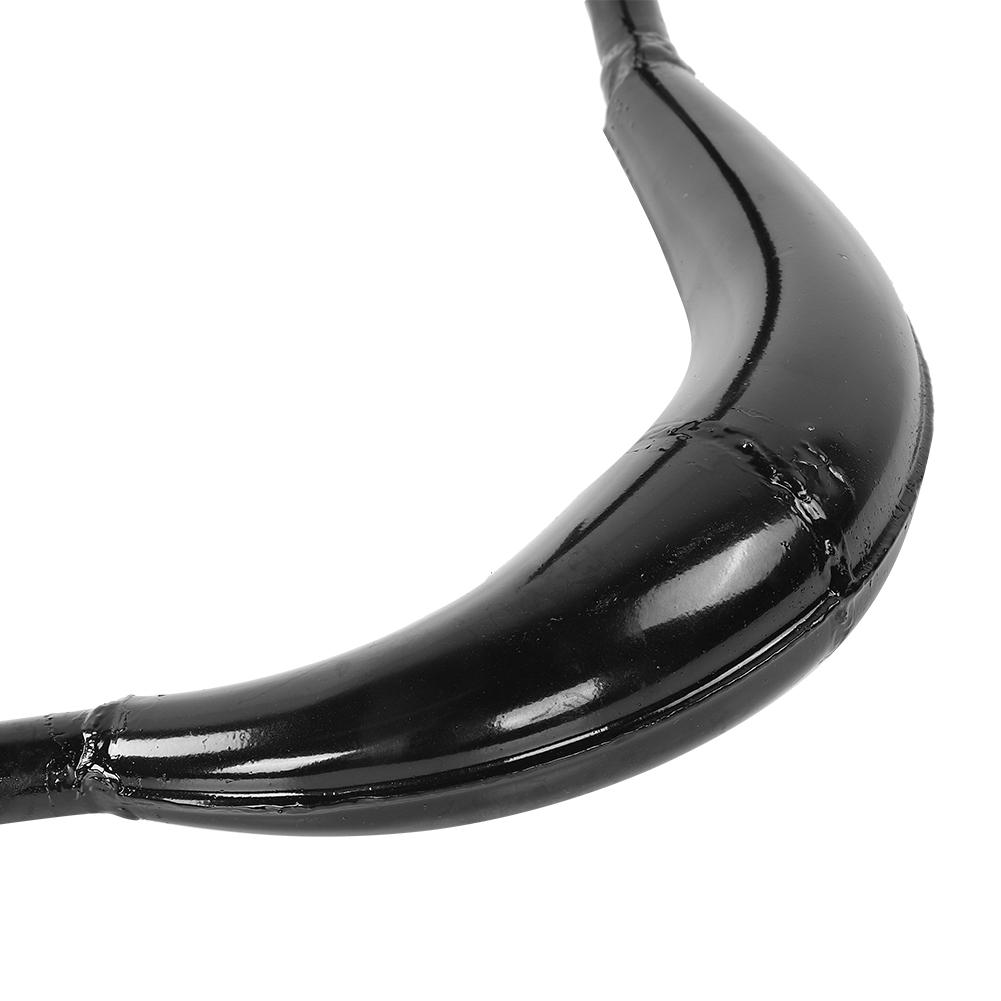 Stainless Steel Muffler Exhaust Pipe Accessory for 50CC 60CC 80CC Two Stroke Engine(black )