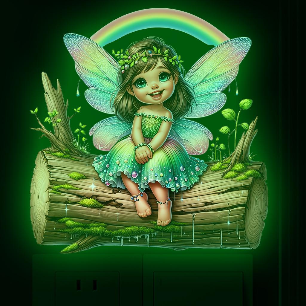 AFG3884 Green Luminous Removable Wall Sticker for Girls