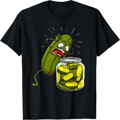 Das beste Gurkenmotiv für Männer, Frauen und Kinder: T-Shirt mit Gurkenglas-Motiv