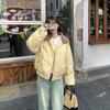 Winter New Korean Style Loose Thickened Cotton Coat Women's Short Style Small Fur Collar Cotton Coat Cotton Jacket