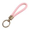 Schlüsselanhänger Lanyard Geflochtenes Seil Kunstleder Angenehmer Griff Schlüsselanhänger Aufhängeseil mit Zinklegierung Schnalle Schlüsselring