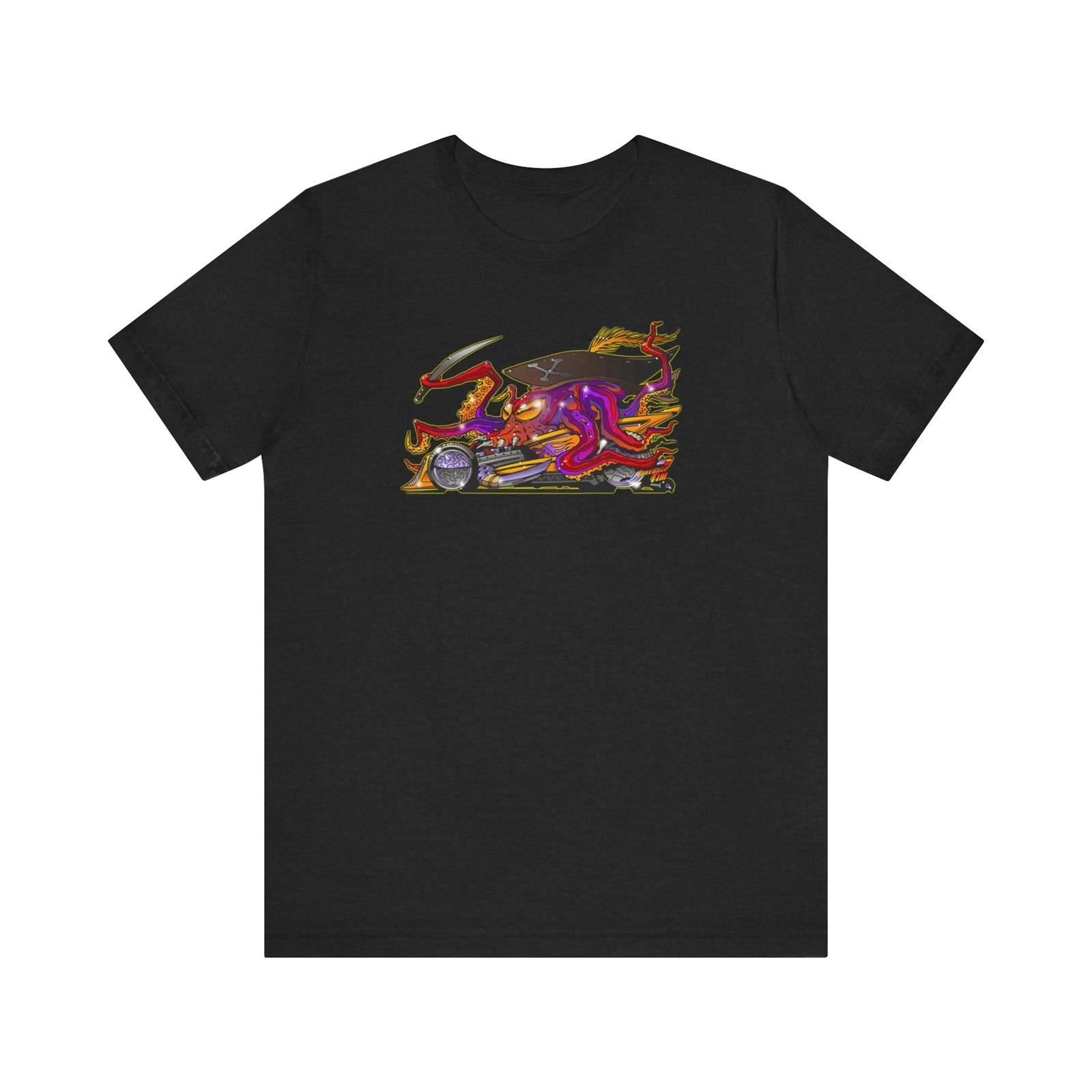 CAPTAIN OCTOROD Hot Rod Octopus Concept Art Short Sleeve Tee S разноцветный
