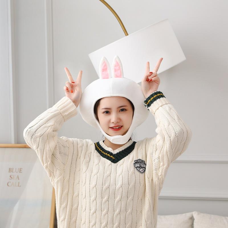 

Короткие короткие уши, заострённые уши, головной убор кролика, шляпа, реквизит для фото, мультяшный головной убор. 35*26CM0.1kg