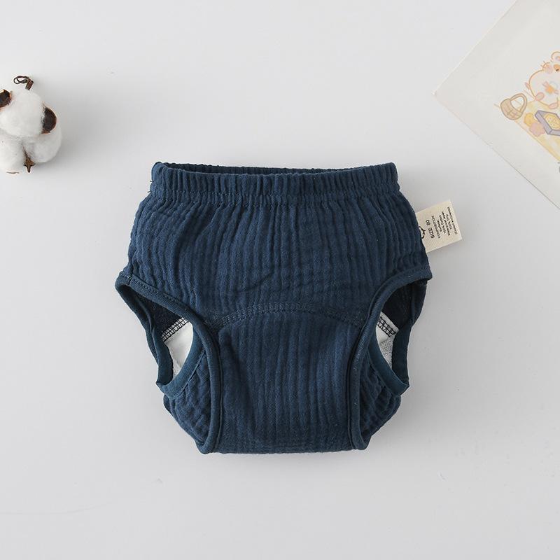 Korean Style Winged Baby Gauze Pull-up Pants: Pure Cotton Diaper Cover & Training Pants