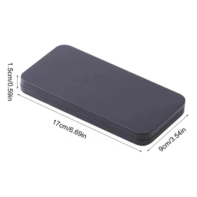 Paper Money Holder Tinplate Currency Tray Small Metal Cash Storage Box Convenient Money Protector Case Medicine Organization