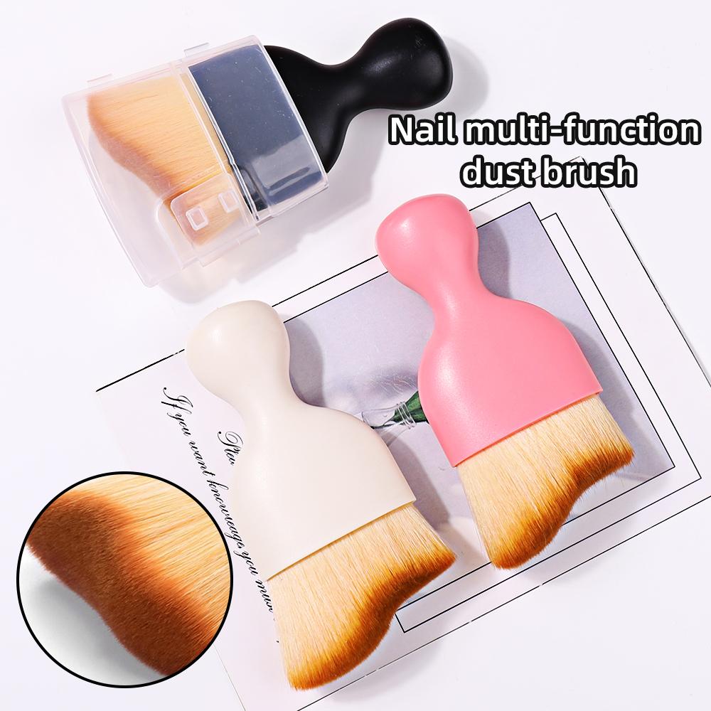 1Pcs Nail Art Brush Polish Makeup Brushes Manicure Accessories Remove Dust Brush Acrylic UV Gel Powder Cleaning Tool Beauty
