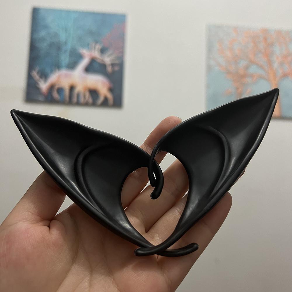 Halloween Elf Ears Cosplay Anime Game Halloween Party Costumes Props Latex Colorfull DIY Elves Ears Angel Wearing Fancy Dress