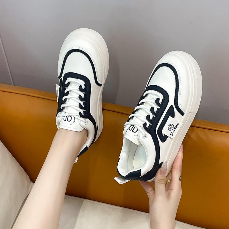 Little White Shoes Women's Versatile 2024 Spring New Student Board Shoes Soft Sole Non-slip Sports Casual Shoes Korean Version Flat Shoes