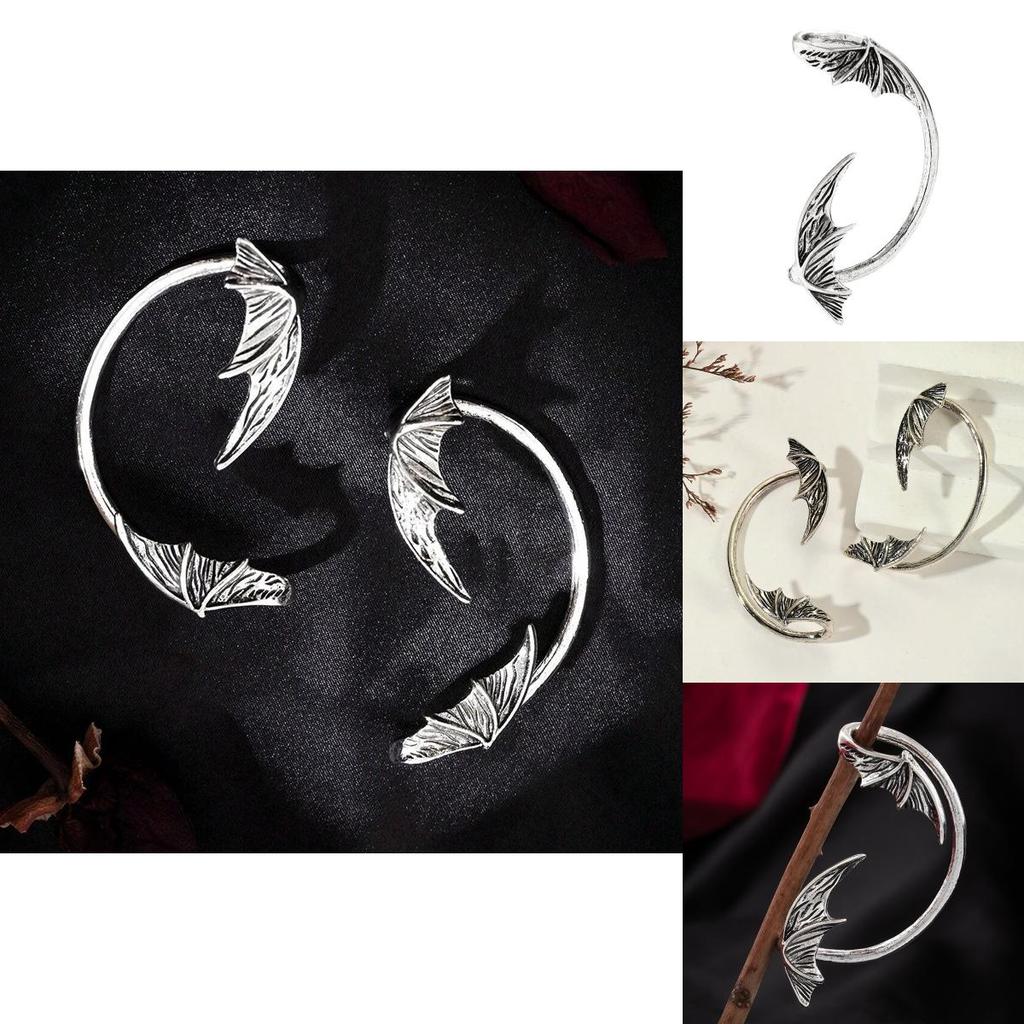 Halloween Ear Jewelry Demon Bat Alloy Gothic Accessories For Women
