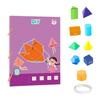 Educational Toys 3D Geometry Learning Book DIY Paste Material Kit  Toddlers
