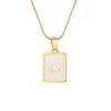 Letter Necklace Stainless Steel Square Card Pendant Necklace Multifuntional Chain Necklaces Suitable for Daily and Party