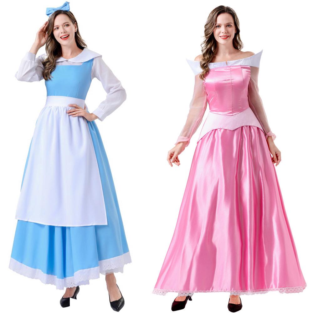 Adult Princess Costume: Cinderella, Snow White, Alice, Sleeping Beauty - Perfect for Cosplay, Halloween, or Children's Day
