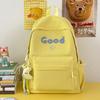 Schoolbag New Casual Student School Bag Women's ins Niche Simple Large Capacity Versatile Alphabet Junior High School Student Backpack