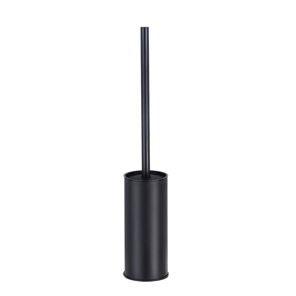 Stainless Steel Toilet Brush Cleaning Tool Holder with Toilet Black Brush,