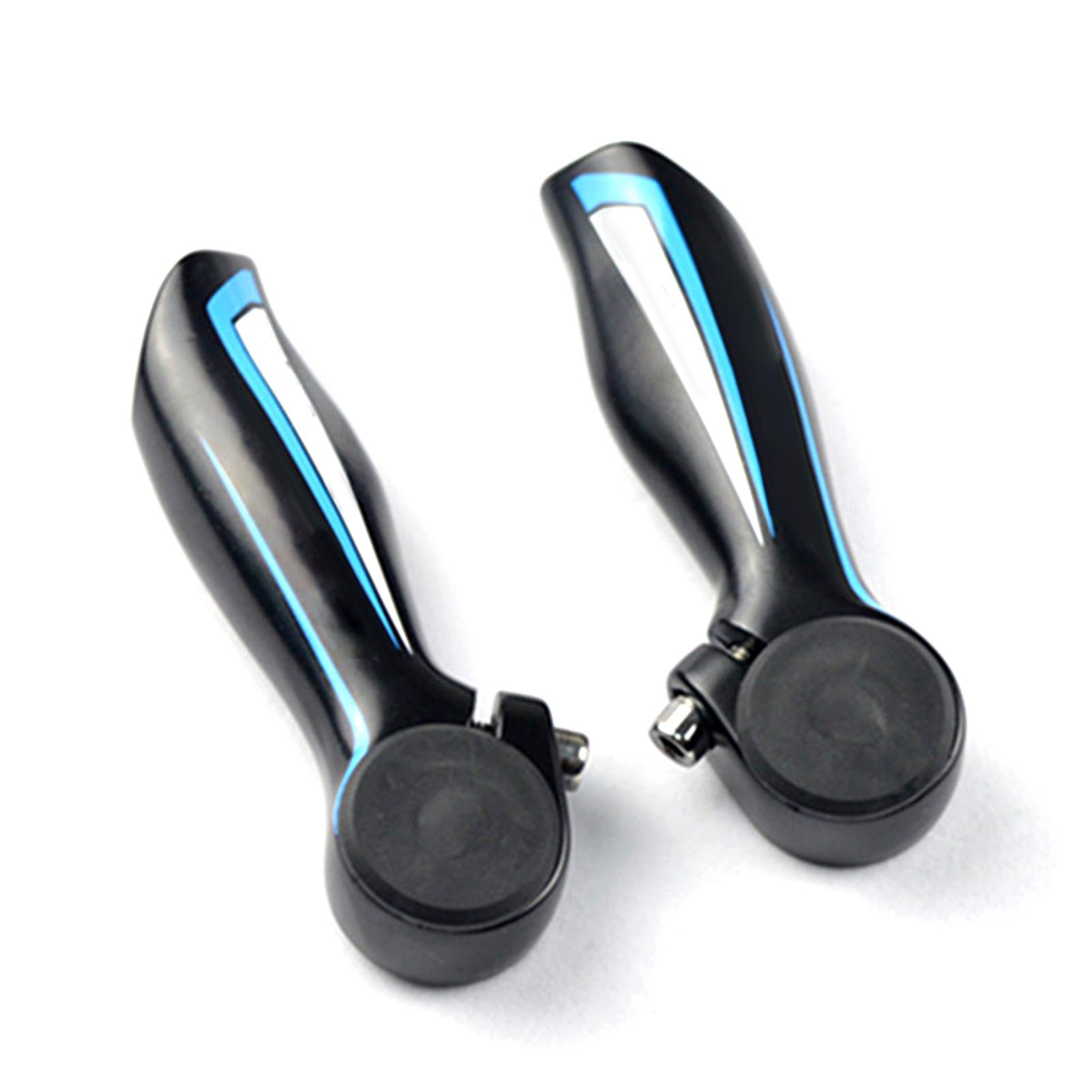

Handlebar Ends 1 Pair Handlebar Ends Aluminum Alloy Mountain Bike Handle Bar Ends 22.2mm синій