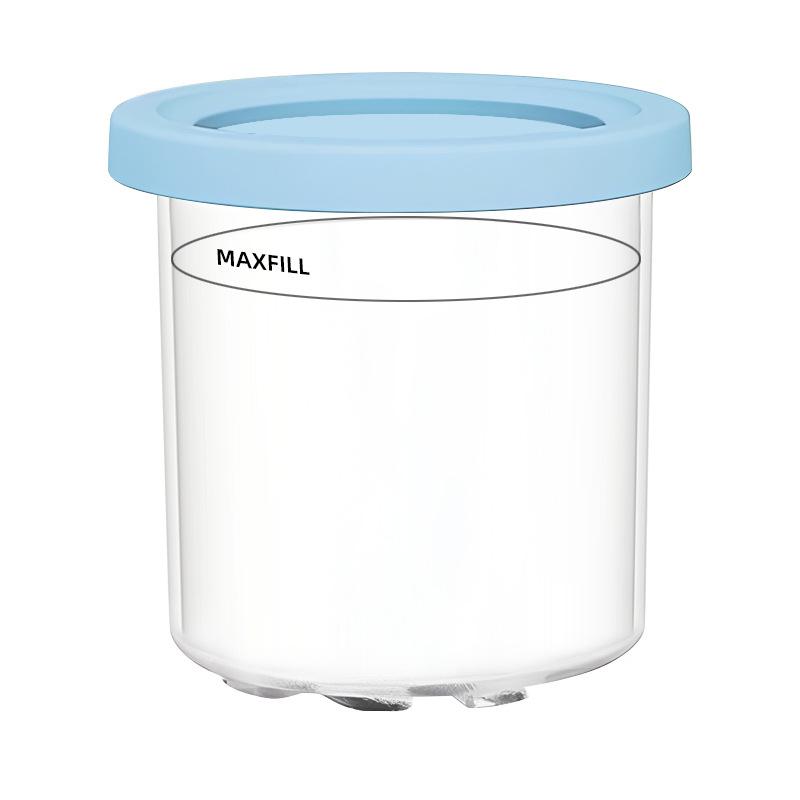 Ice Cream Maker Cups with Lids Reusable Can Store Ice Cream Pints Containers with Sealing Easy To Clean Ice Cream Storage Box