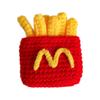 McDonald's Garn Gestrickte Brosche - Niedlicher Cartoon Anhänger Anstecknadel für Taschen und Kleidung