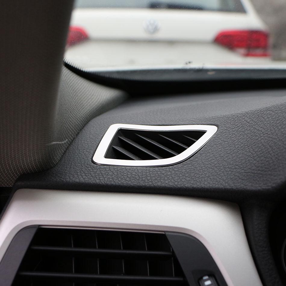 For BMW 3 Series F30 2013-2018 LHD Dashboard AC Vent Frame Air Conditioning Outlet Cover Trim Decoration Sticker Car Accessories