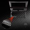 Real Carbon Fiber Car Climate Control CD Radio Panel Sticker Cover Trim Compatible with Mercedes-Benz C-Class W204 C250 C300 C350 C63 AMG 2012-2014