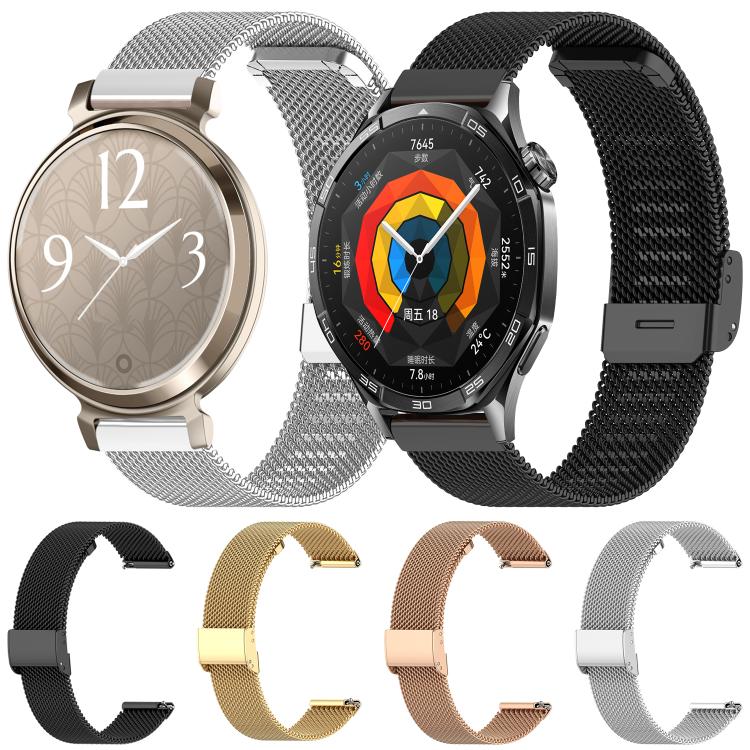 Neuer Eingang 22mm xDfind Schnalle Metallgeflecht Uhrenarmband Smartwatch Zubehör
