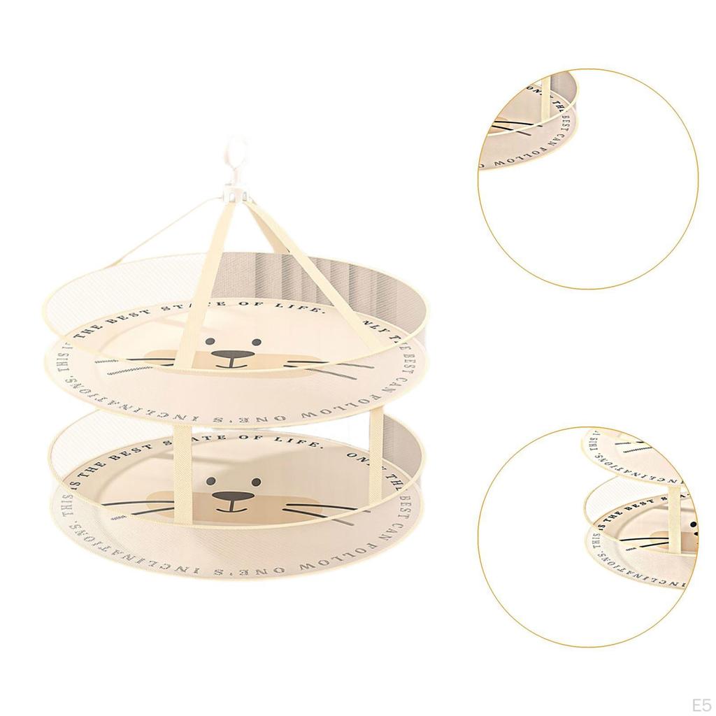 Clothes Hanging Dryer Rack Sweater Drying Folded Flat Mesh Net Dry for Laundry Indoor