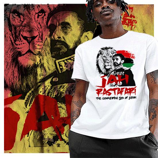 

Reggae Jamaican Rastafarian Ganja Music Jah Rasta King Haile Selassie V Unisex T-Shirt XXXXL