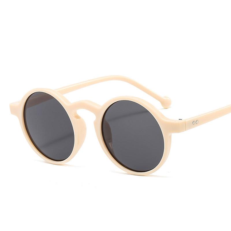 

Classic Small Round Sunglasses for Women Men Brand Designer Style Punk Sun Eyeglasses Steampunk Classic Vintage Goggles Black Shades Eyeglasses UV400 with bag and cloth