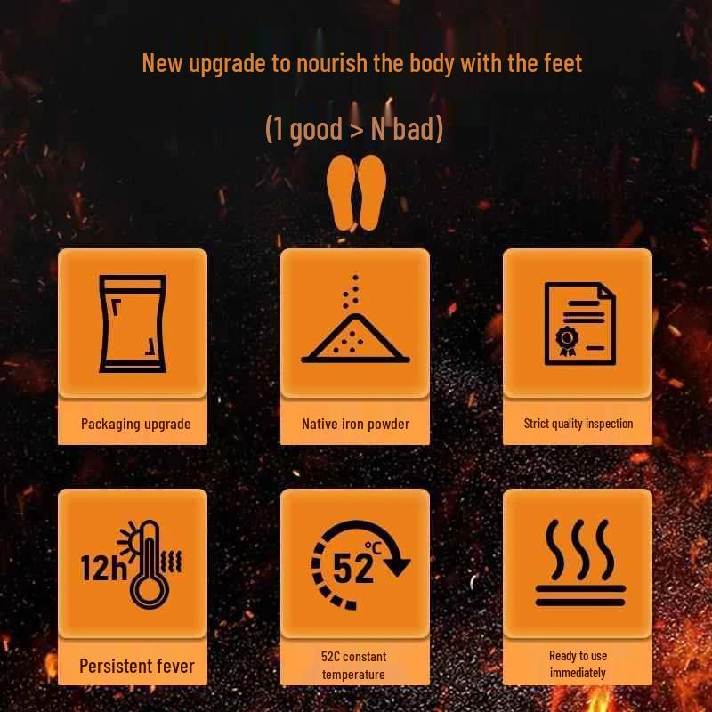 Disposable Self-Heating Mugwort Insoles for Winter