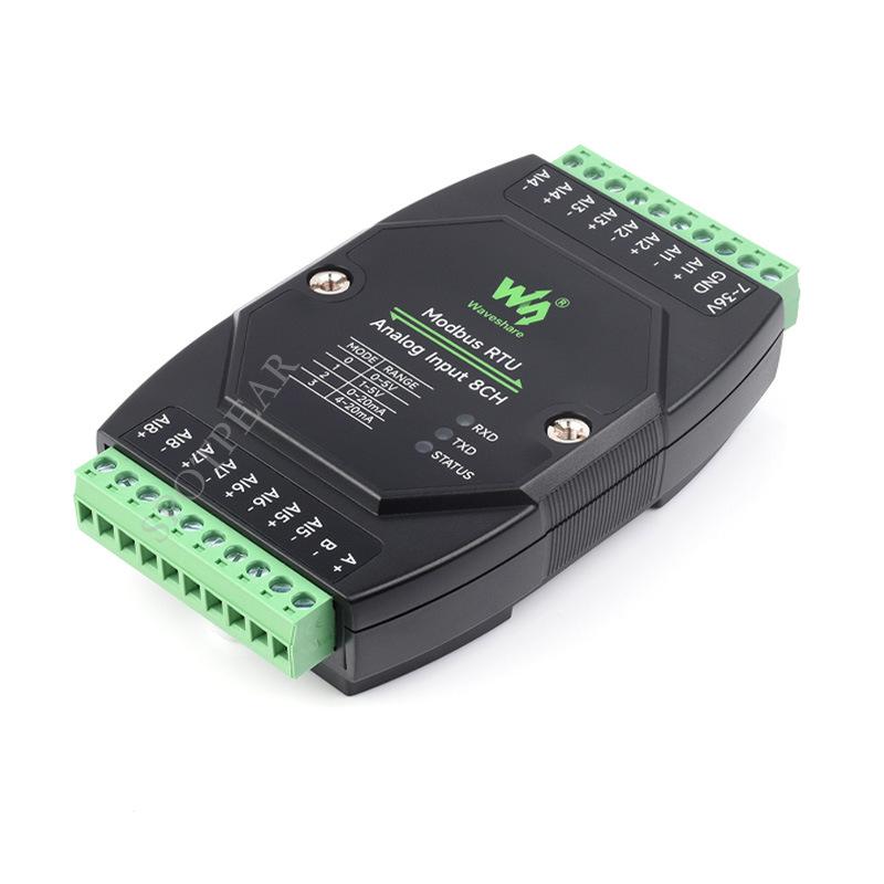 

8-Channel Industrial Analog Acquisition Module, DC 7-36V Power Supply, Supports Voltage & Current Acquisition