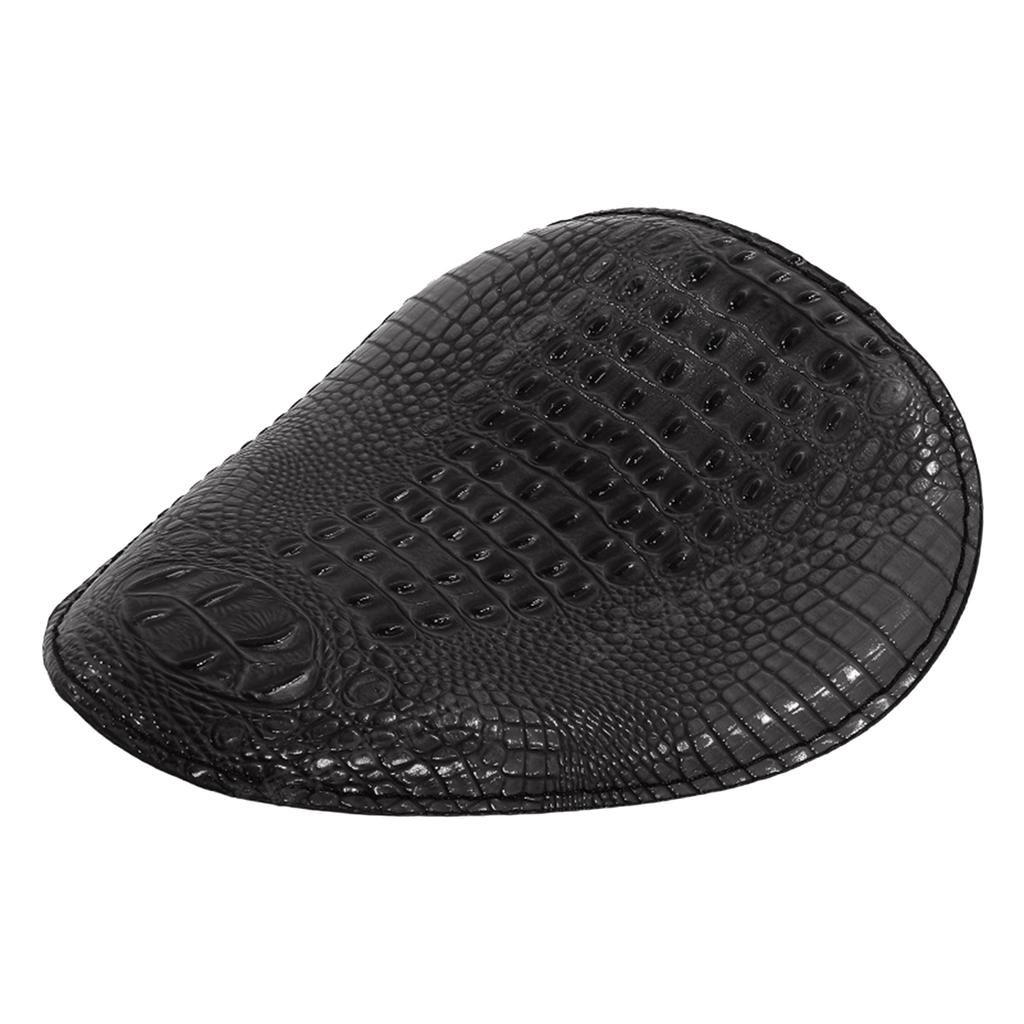 Stylish Print PU Leather Motorcycle Seat Pad with Steel Springs Comfortable Spring Seat for Motorcycles Use Bikes