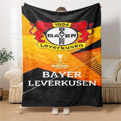 Couverture Imprimée Thème Bayer Leverkusen - Parfaite pour le Canapé, le Lit, les Voyages et l'Extérieur | Lavable en Machine, Confortable & Durable.