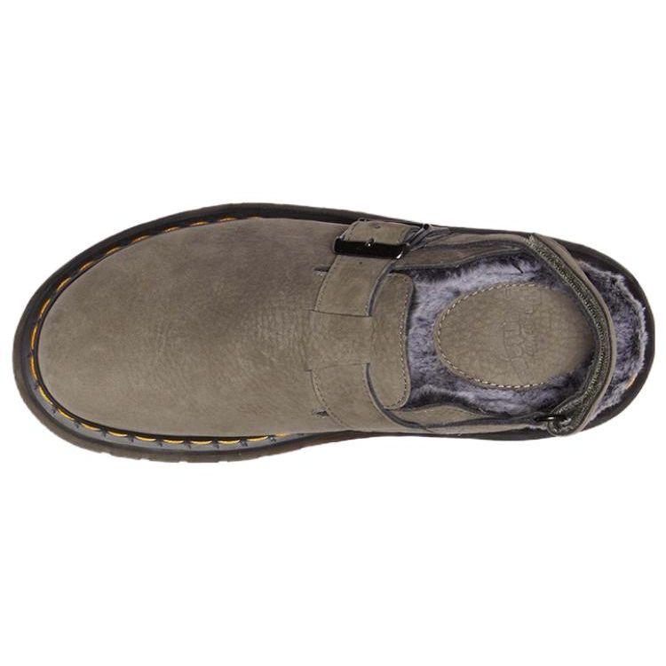 Dr. Martens Leather Versatile Comfortable Casual Shoes Women Shoes Gray 31386059