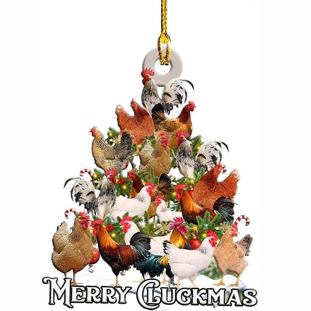 Christmas Tree Decorative Animal Acrylic Ornament Acrylic 14cm