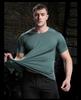 Lulu Men's Quick-Dry Sports T-Shirt - Elastic, Breathable, Large Size, Round Neck, Short Sleeve, Custom Logo.