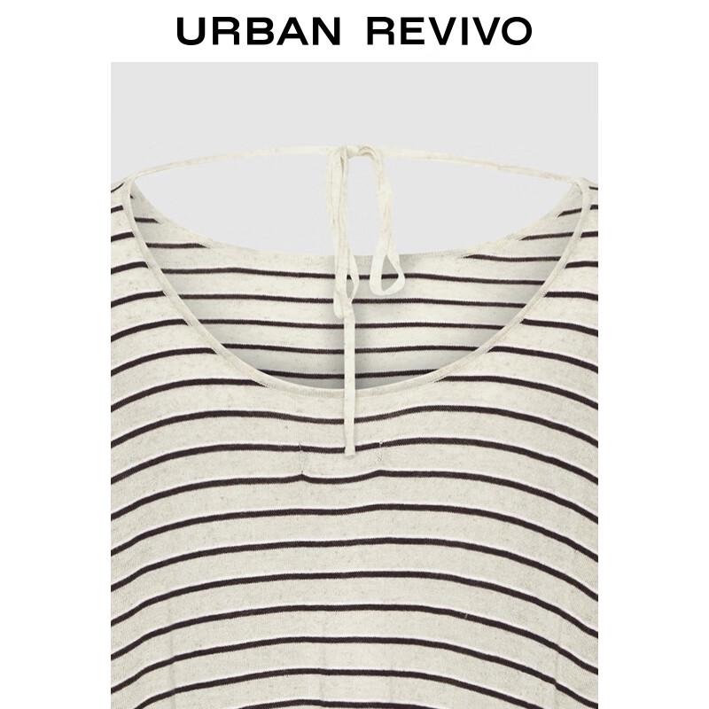 UR Women's Casual Color Block Stripe Knit Sweater