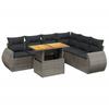 VidaXL Salon de Jardin avec Coussins 7 pcs, Canapés de Terrasse, Ensemble de Meubles de Patio, Mobilier d'Extérieur, Gris 3272215