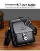 Men's Genuine Leather Crossbody Backpack - Casual & Business Trendy Bag