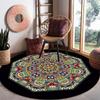 Round Carpet Living Room Coffee Table Sofa Hanging Basket Rocking Chair Home Carpet Floor Mat