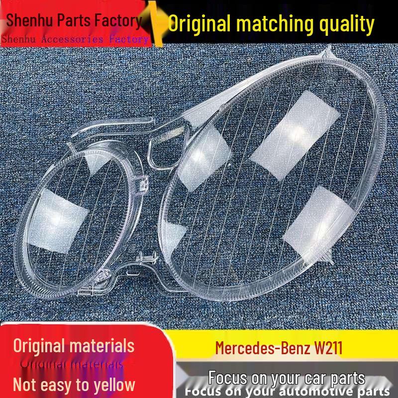 

Mercedes W211 Headlight Cover for E240, E200, E350, E280, E300 Models Standard Driver without Seals