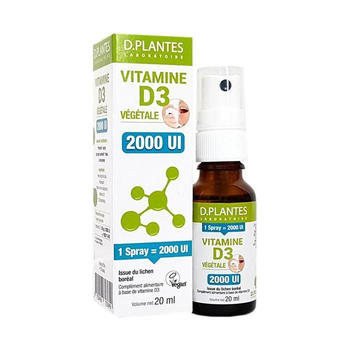 D.plantes vitamine d3 2000ui végétale spray 20ml