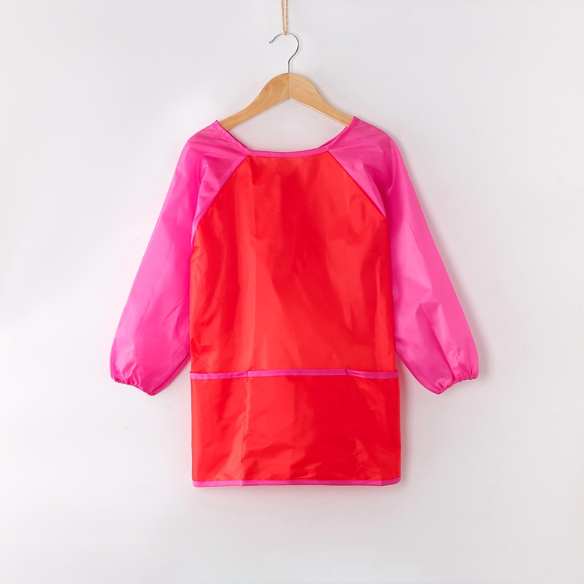 Bview Art Waterproof Kids Painting Apron Smock With Long Sleeve красный