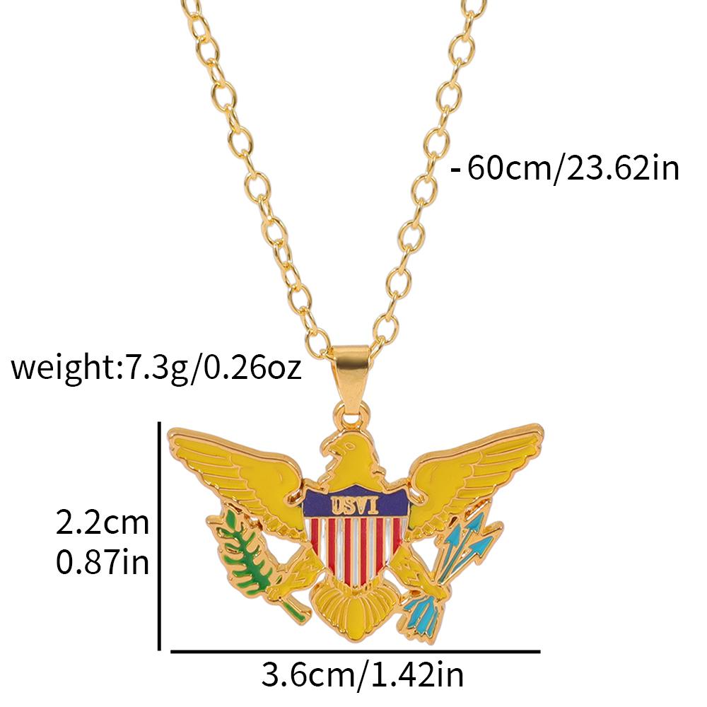 New Virgin Islands Badge Logo Pendant Necklace Hip Hop Men s Necklace Accessories