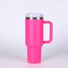 40oz Stainless Steel Insulated Water Bottle With Handle Drinking Cups Keeps Cold Tumbler With Lid Straw Mug for Summer Outdoor